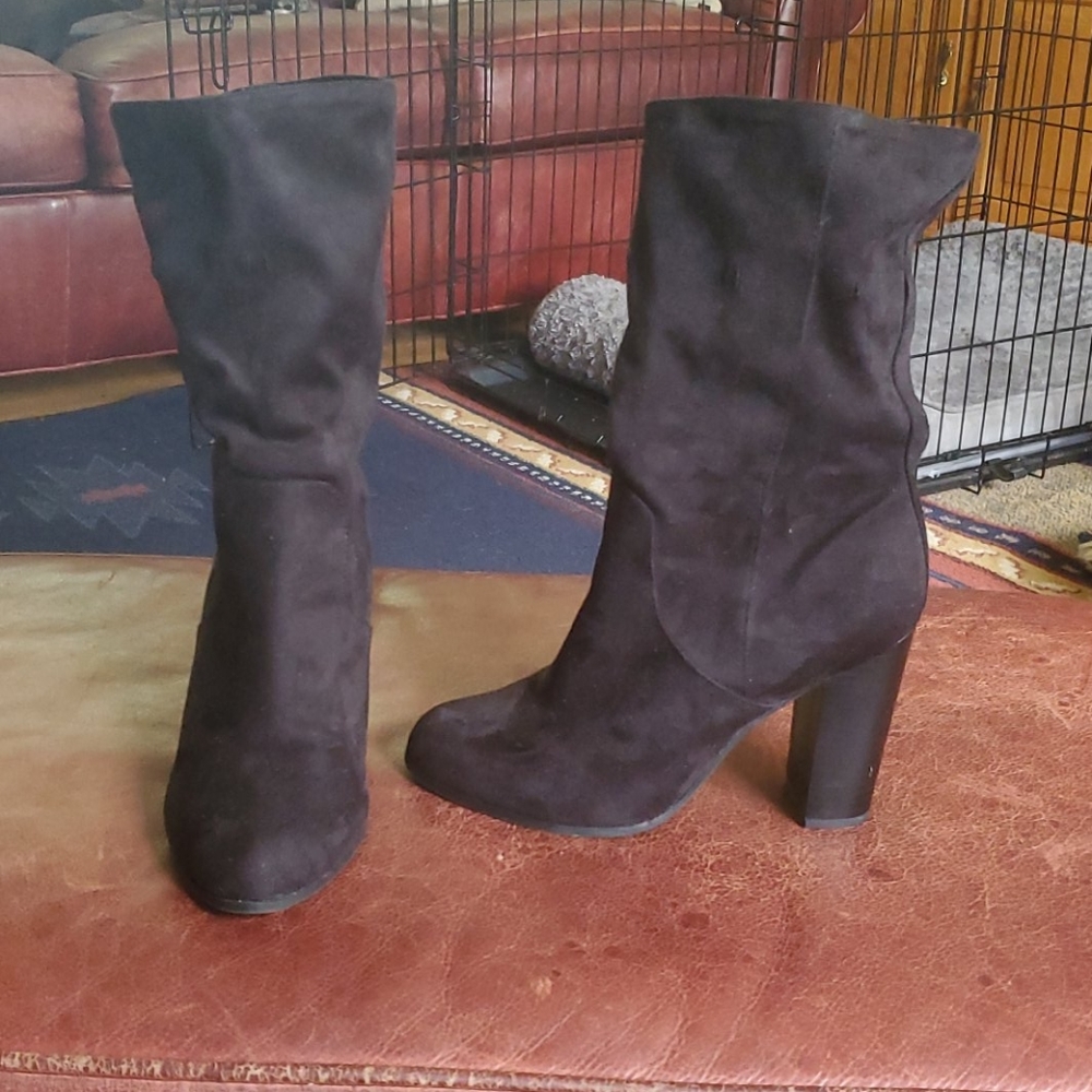 Target A+ Black Suede Boots